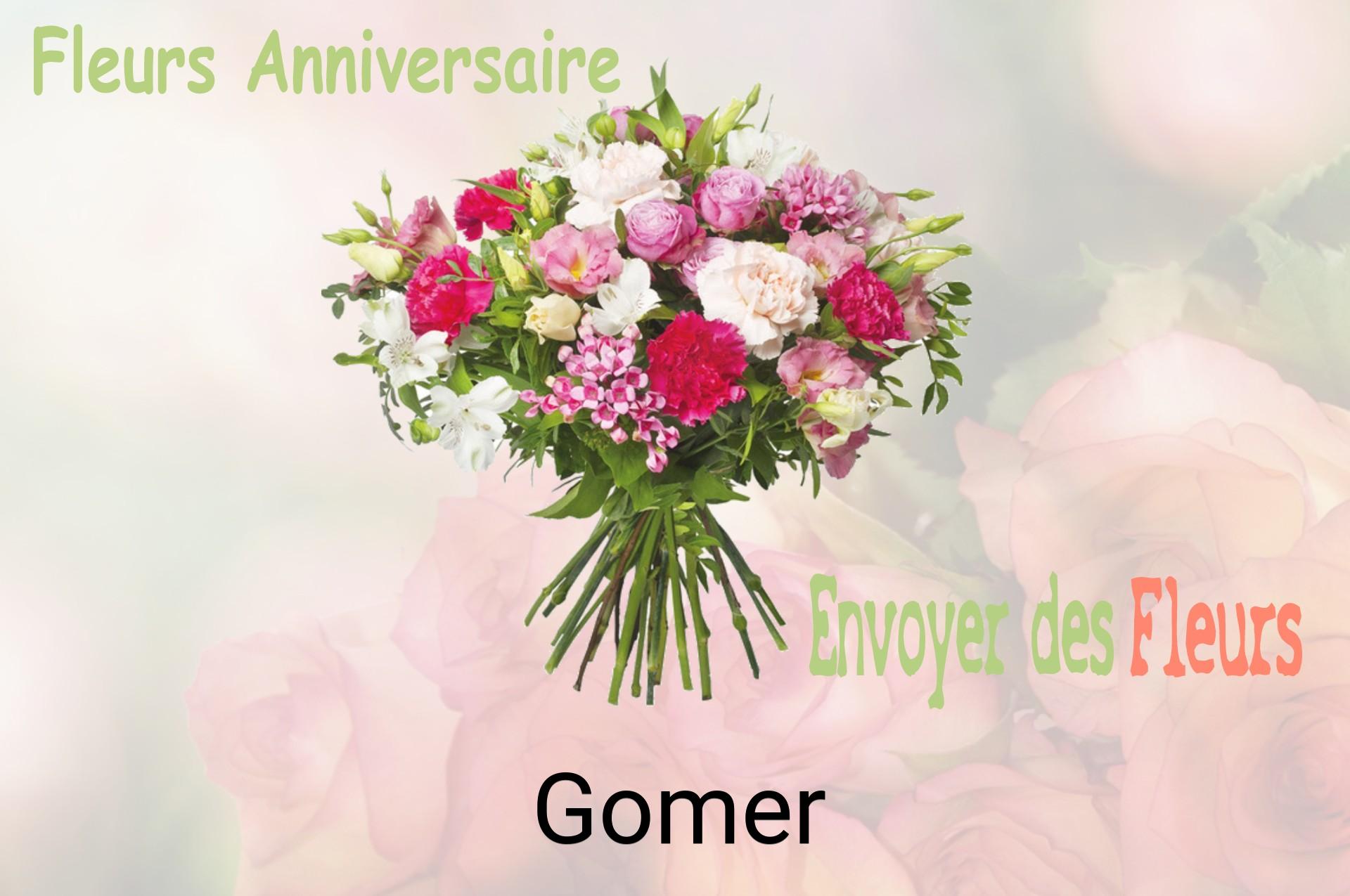 Bouquet de fleurs d’anniversaire livré à Gomer