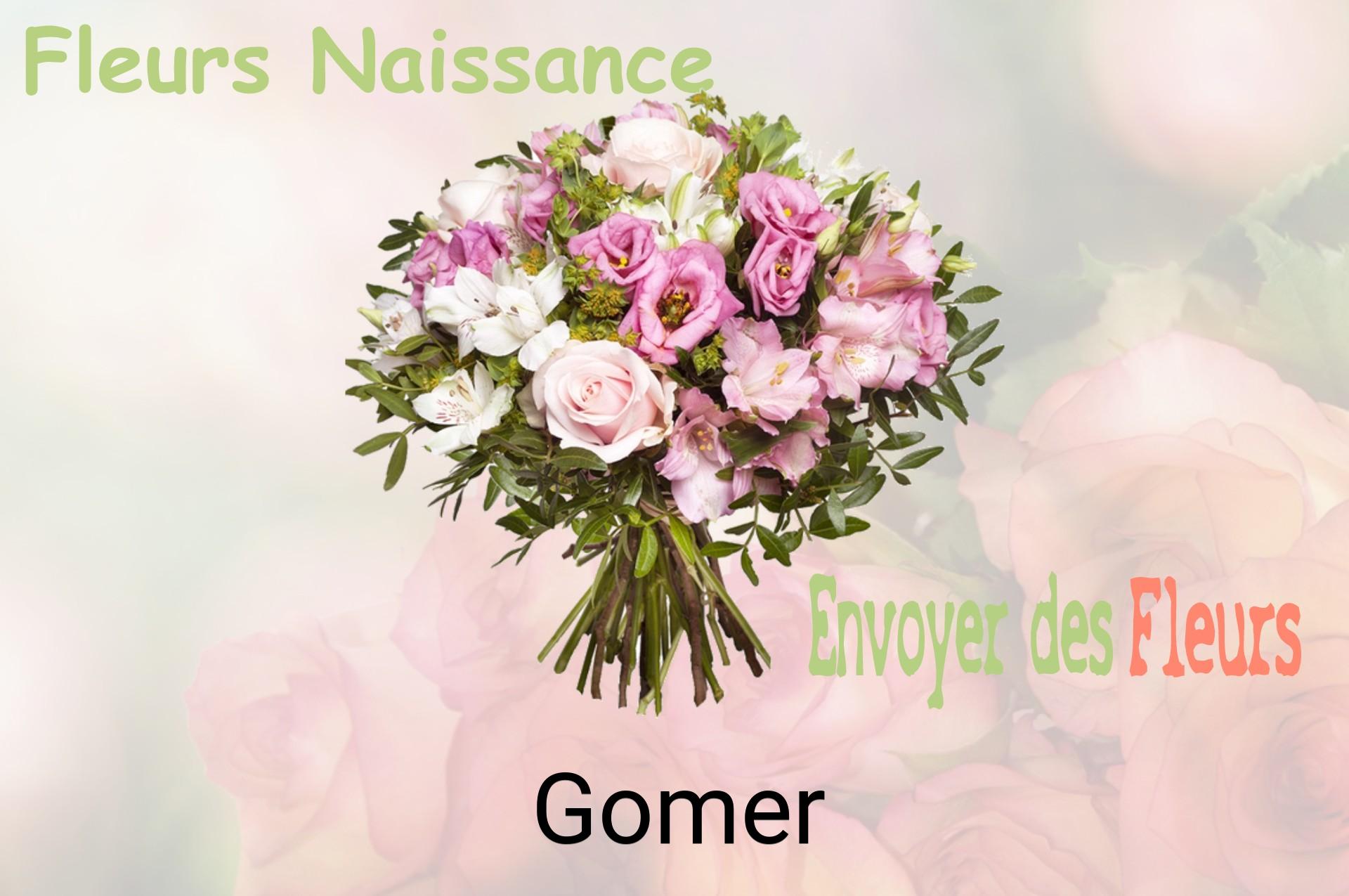 Bouquet de fleurs de naissance livré à Gomer